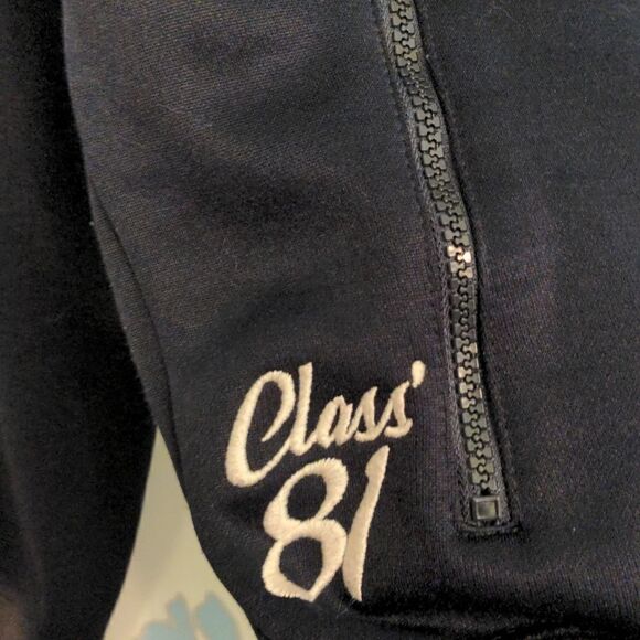 Zara Street Cat Apparel Black Lucky 13 Varsity Jacket - Picture 3 of 10